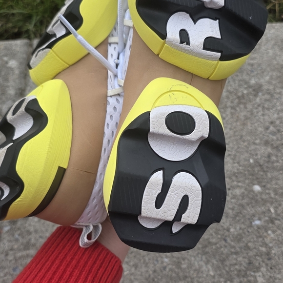 Sorel Women's White and Yellow Sneakers - Picture 3 of 5